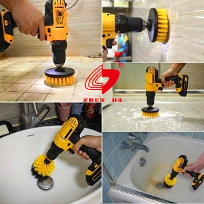 3팩 자동 세차 드릴 브러쉬 세트 4